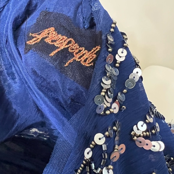 Navy and silver sequin dress - Picture 5 of 5